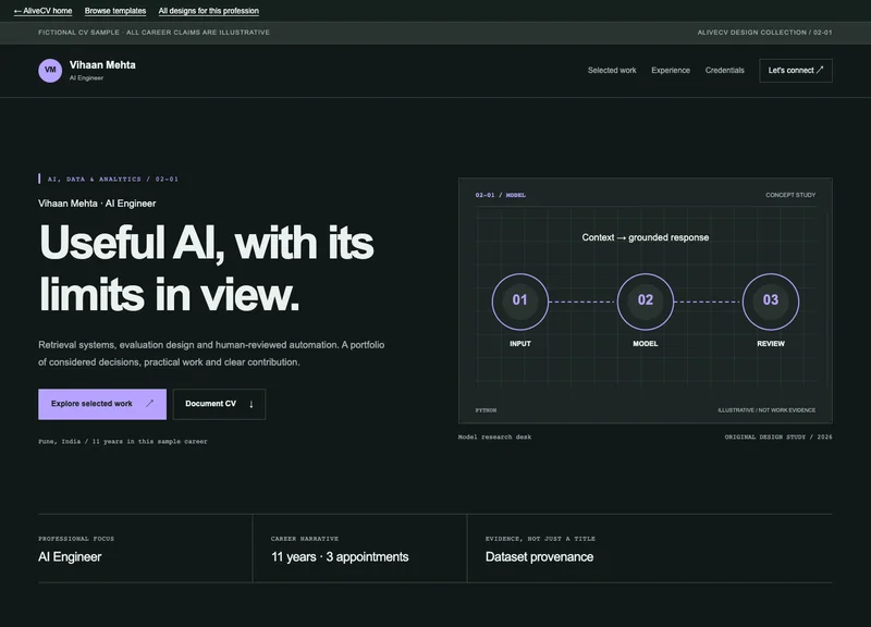 AI Engineer web portfolio