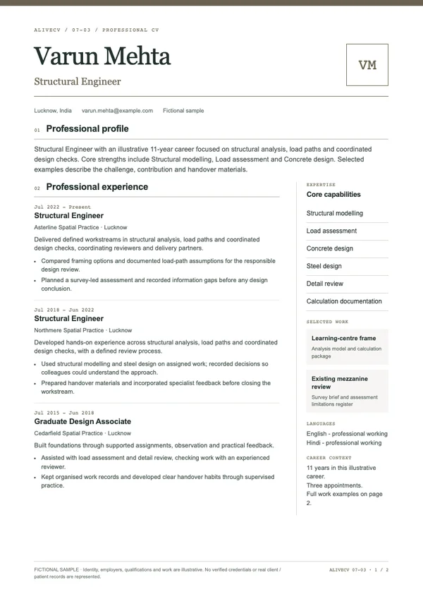 Structural Engineer document first page