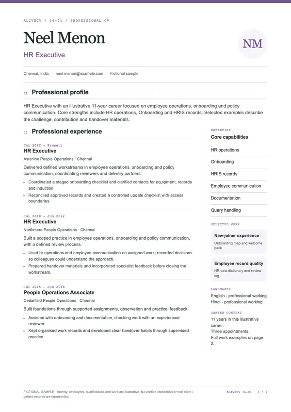 HR Executive document first page