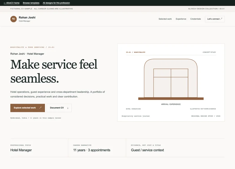 Hotel Manager web portfolio