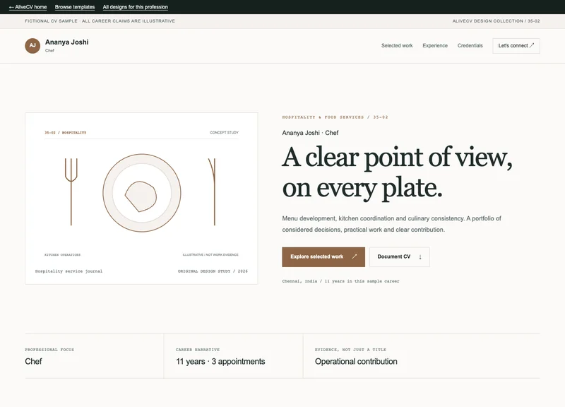 Chef web portfolio