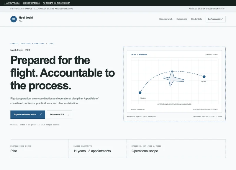 Pilot web portfolio